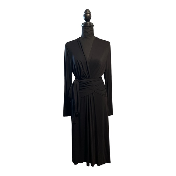 CAbi Dresses & Skirts - CAbi Faux Wrap Dress Dishy sz M | EUC | Versatile Minimalist Timeless Witchy